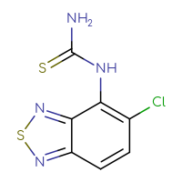 Chemical structure of (5-chloro-2,1,3-benzothiadiazol-4-yl)thiourea - CSSB00000707723