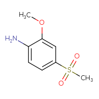 Chemical structure of 4-methanesulfonyl-2-methoxyaniline - CSSB00011900471