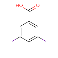 Chemical structure of 3,4,5-triiodobenzoic acid - CSSB00000033816