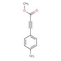 Chemical structure of methyl 3-(4-aminophenyl)prop-2-ynoate - CSSB00009974056