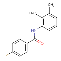 Chemical structure of N-(2,3-dimethylphenyl)-4-fluorobenzamide - CSSB00000580136