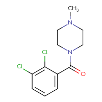 Chemical structure of 1-(2,3-dichlorobenzoyl)-4-methylpiperazine - CSSB00000384620