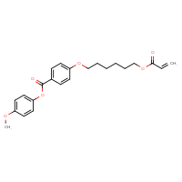 Chemical structure of 4-methoxyphenyl 4-{[6-(prop-2-enoyloxy)hexyl]oxy}benzoate - CSSB00103168212