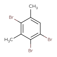 Chemical structure of 1,2,4-tribromo-3,5-dimethylbenzene - CSSB02495412023