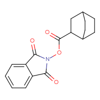 Chemical structure of 1,3-dioxo-2,3-dihydro-1H-isoindol-2-yl bicyclo[2.2.2]octane-2-carboxylate - CSSB00133016130
