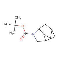 Chemical structure of tert-butyl 4-azatricyclo[4.2.1.0³,⁷]nonane-4-carboxylate - CSSB01202352681