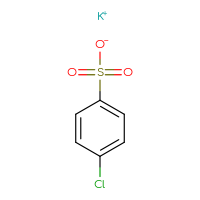 Chemical structure of potassium 4-chlorobenzene-1-sulfonate - CSSB00020625979
