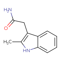 Chemical structure of 2-(2-methyl-1H-indol-3-yl)acetamide - CSSB00011237237