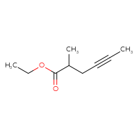 Chemical structure of ethyl 2-methylhex-4-ynoate - CSSB00011125510