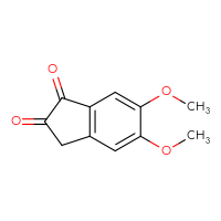 Chemical structure of 5,6-dimethoxy-2,3-dihydro-1H-indene-1,2-dione - CSSB00010740248