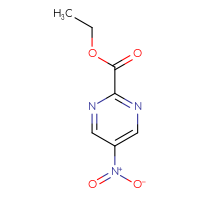 Chemical structure of ethyl 5-nitropyrimidine-2-carboxylate - CSSB00030056574