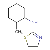 Chemical structure of N-(2-methylcyclohexyl)-4,5-dihydro-1,3-thiazol-2-amine - CSSB00000182711