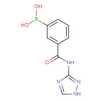 Chemical structure of {3-[(1H-1,2,4-triazol-3-yl)carbamoyl]phenyl}boronic acid - CSSB00020606836
