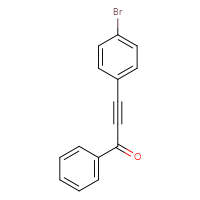 Chemical structure of 3-(4-bromophenyl)-1-phenylprop-2-yn-1-one - CSSB02525514322