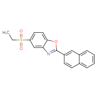 Chemical structure of 5-(ethanesulfonyl)-2-(naphthalen-2-yl)-1,3-benzoxazole - CSSB00102462617