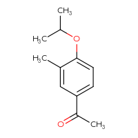 Chemical structure of 1-[3-methyl-4-(propan-2-yloxy)phenyl]ethan-1-one - CSSB00012002190