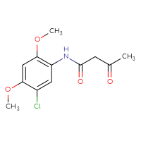 Chemical structure of N-(5-chloro-2,4-dimethoxyphenyl)-3-oxobutanamide - CSSB00000596059