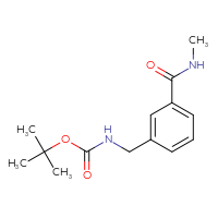 Chemical structure of tert-butyl N-{[3-(methylcarbamoyl)phenyl]methyl}carbamate - CSSB00114083907