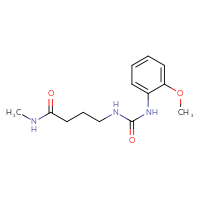 Chemical structure of 4-{[(2-methoxyphenyl)carbamoyl]amino}-N-methylbutanamide - CSSB02012117259
