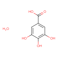 Chemical structure of 3,4,5-trihydroxybenzoic acid hydrate - CSSB00016990845