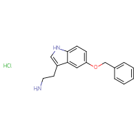 Chemical structure of 2-[5-(benzyloxy)-1H-indol-3-yl]ethan-1-amine hydrochloride - CSSB00016999200