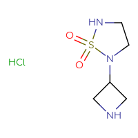Chemical structure of 2-(azetidin-3-yl)-1λ⁶,2,5-thiadiazolidine-1,1-dione hydrochloride - CSSB17655737214