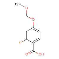 Chemical structure of 2-fluoro-4-(methoxymethoxy)benzoic acid - CSSB00014269510