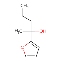 Chemical structure of 2-(furan-2-yl)pentan-2-ol - CSSB00012782205