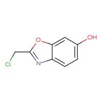 Chemical structure of 2-(chloromethyl)-1,3-benzoxazol-6-ol - CSSB00000721332