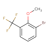 Chemical structure of 1-bromo-2-methoxy-3-(trifluoromethyl)benzene - CSSB00010175188