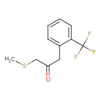 Chemical structure of 1-(methylsulfanyl)-3-[2-(trifluoromethyl)phenyl]propan-2-one - CSSB00014747304