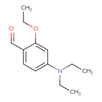 Chemical structure of 4-(diethylamino)-2-ethoxybenzaldehyde - CSSB00000013884