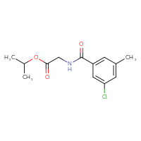 Chemical structure of propan-2-yl 2-[(3-chloro-5-methylphenyl)formamido]acetate - CSSB00028748228