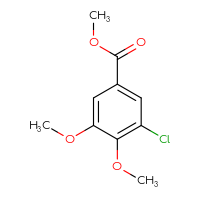 Chemical structure of methyl 3-chloro-4,5-dimethoxybenzoate - CSSB00000148348