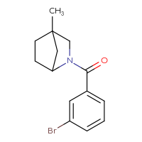 Chemical structure of 2-(3-bromobenzoyl)-4-methyl-2-azabicyclo[2.2.1]heptane - CSSB06726314685