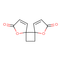 Chemical structure of 1,7-dioxadispiro[4.0.4⁶.2⁵]dodeca-3,9-diene-2,8-dione - CSSB00000078299