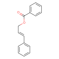 Chemical structure of (2E)-3-phenylprop-2-en-1-yl benzoate - CSSB00102629054