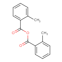 Chemical structure of 2-methylbenzoyl 2-methylbenzoate - CSSB00020649672