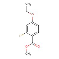 Chemical structure of methyl 4-ethoxy-2-fluorobenzoate - CSSB00009892302