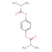 Chemical structure of 4-[(dimethylcarbamoyl)oxy]phenyl N,N-dimethylcarbamate - CSSB00020655339