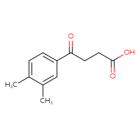 Chemical structure of 4-(3,4-dimethylphenyl)-4-oxobutanoic acid - CSSB00000205956