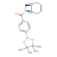 Chemical structure of rac-(1R,6R)-7-[4-(4,4,5,5-tetramethyl-1,3,2-dioxaborolan-2-yl)benzoyl]-7-azabicyclo[4.2.0]oct-3-ene - CSSB21331679636