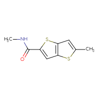 Chemical structure of N,5-dimethylthieno[3,2-b]thiophene-2-carboxamide - CSSB00121294488