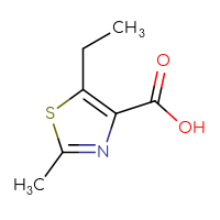 Chemical structure of 5-ethyl-2-methyl-1,3-thiazole-4-carboxylic acid - CSSB00009913947