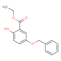 Chemical structure of ethyl 5-(benzyloxy)-2-hydroxybenzoate - CSSB00009831685