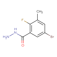 Chemical structure of 5-bromo-2-fluoro-3-methylbenzohydrazide - CSSB00011099342