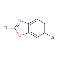 Chemical structure of 6-bromo-2-chloro-1,3-benzoxazole - CSSB00009814575