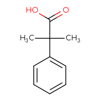 Chemical structure of 2-methyl-2-phenylpropanoic acid - CSSB00000211857
