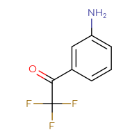 Chemical structure of 1-(3-aminophenyl)-2,2,2-trifluoroethan-1-one - CSSB00009849437