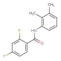 Chemical structure of N-(2,3-dimethylphenyl)-2,4-difluorobenzamide - CSSB00046185156